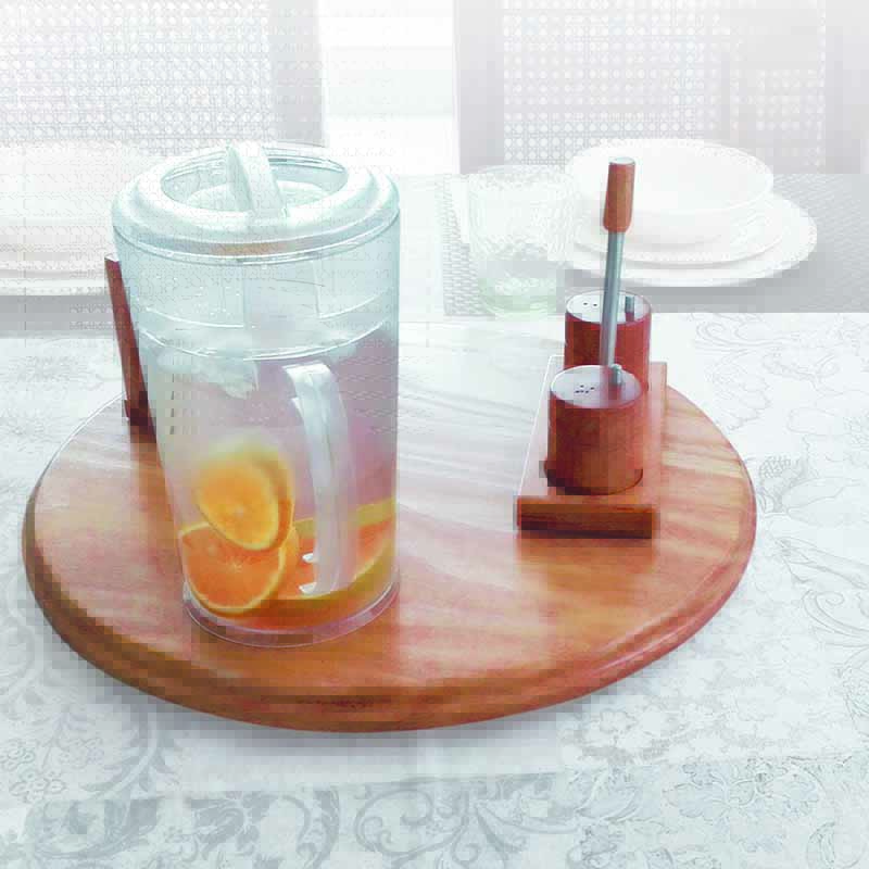 Centro De Mesa Con Base Giratoria