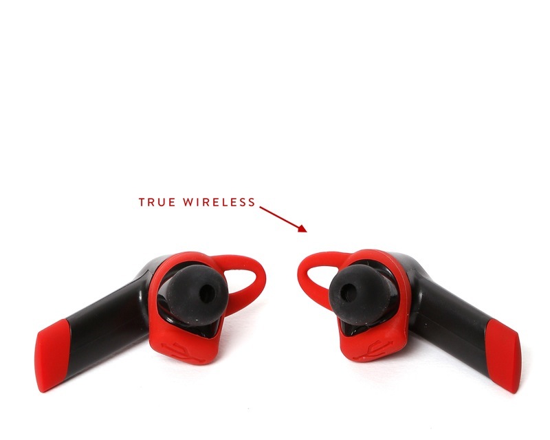 Audifonos Truewireless para llamadas musica deporte de gran imagen y calidad de sonido y resistencia al agua IPX4 Rojo Sync Ray