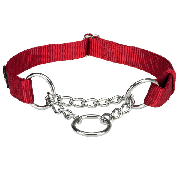 Trixie Collar de Educación Premium CollarAjustable Nylon Premium,L-XL,45-70cm/25mm,Rojo