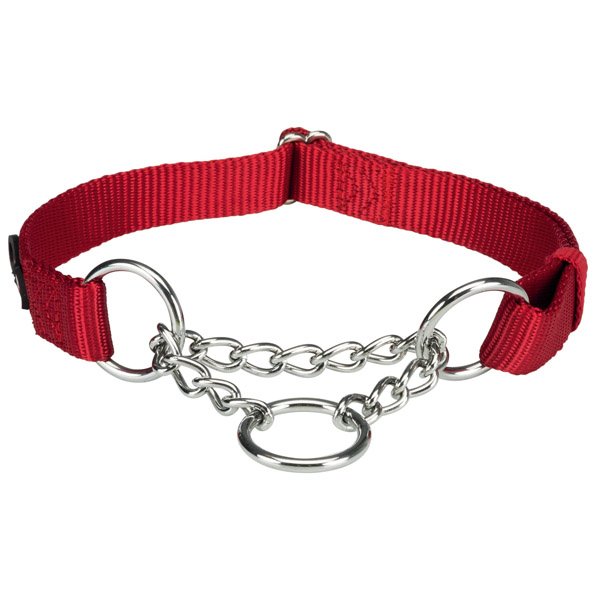Trixie Collar de Educación Premium Ajustable Nylon,M-L,35-50cm/20mm,Rojo