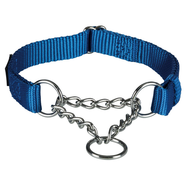Trixie Collar de Educación Premium Ajustable Nylon,S-M,30-40cm/15mm,Azul