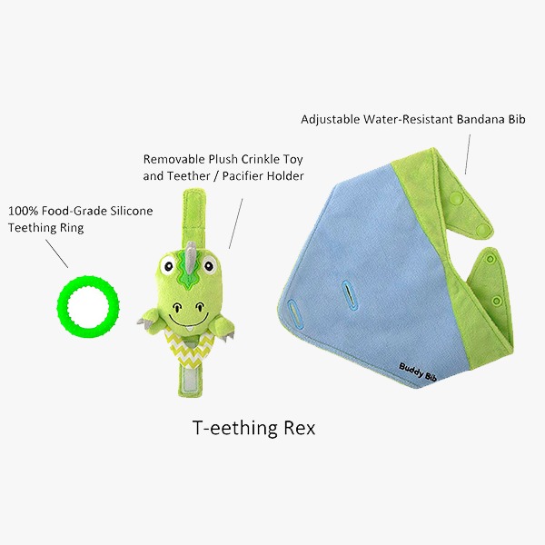 Buddy Bib - Babero Mordedera Para Bebés Mod Unicornio