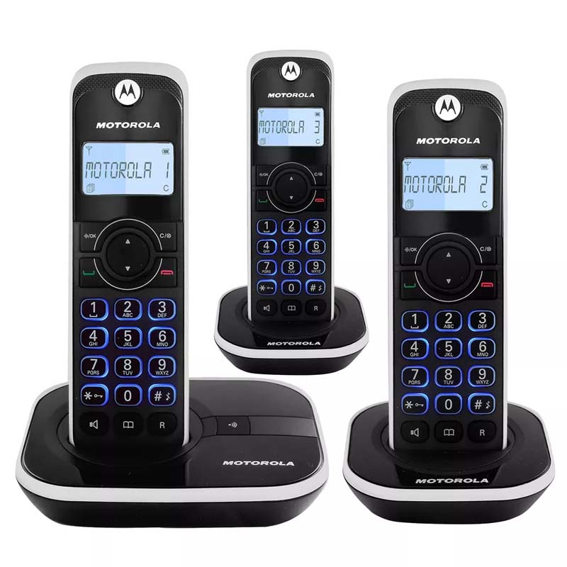 Telefono inalambrico Motorola con 3 extensiones GATE4500-3