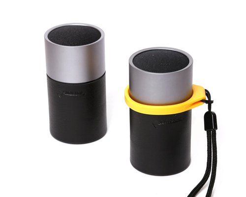 Bocina Bluetooth doble stereo o sencilla con alta calidad de sonido y materiales Negra Sync Ray