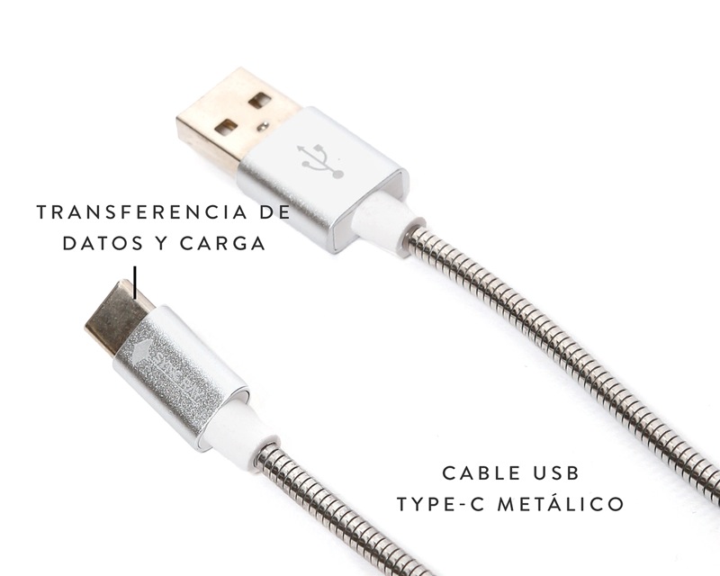 Cable Cargador y Datos para Type C Dorado Sync Ray