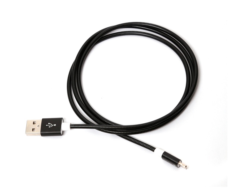 Cable Cargador y Datos para iPhone Lighting Negro Sync Ray
