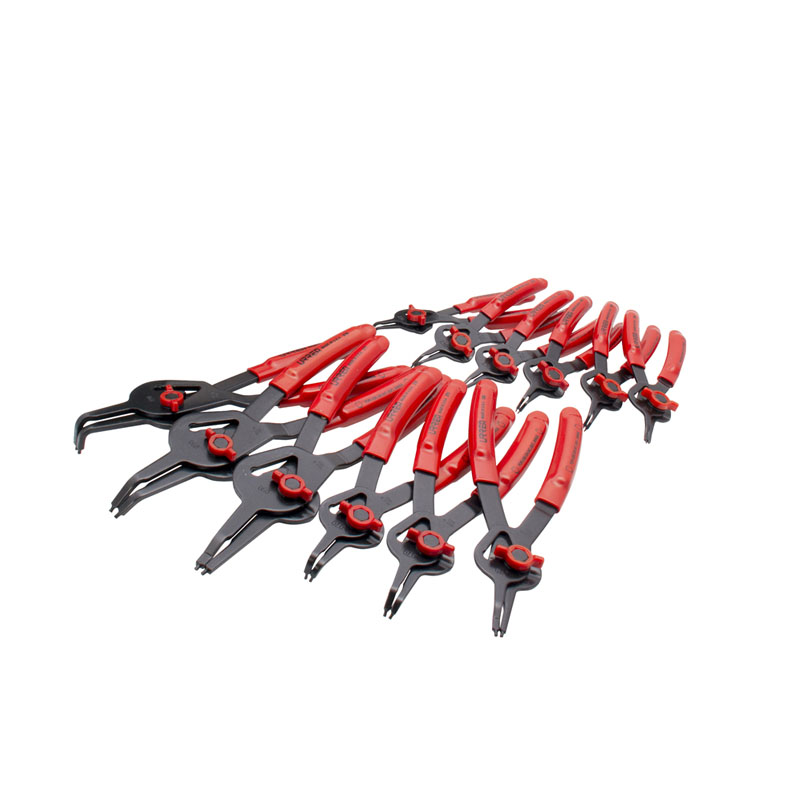 Juego de 12 pinzas para anillos de retención 360B Urrea