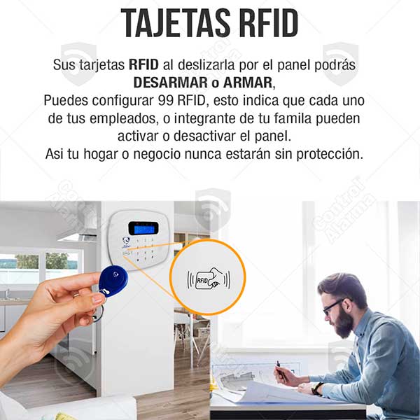 Alarma Gsm Tarjeta Rfid Vigilancia Inalambrica Seguridad Para Casa 5s