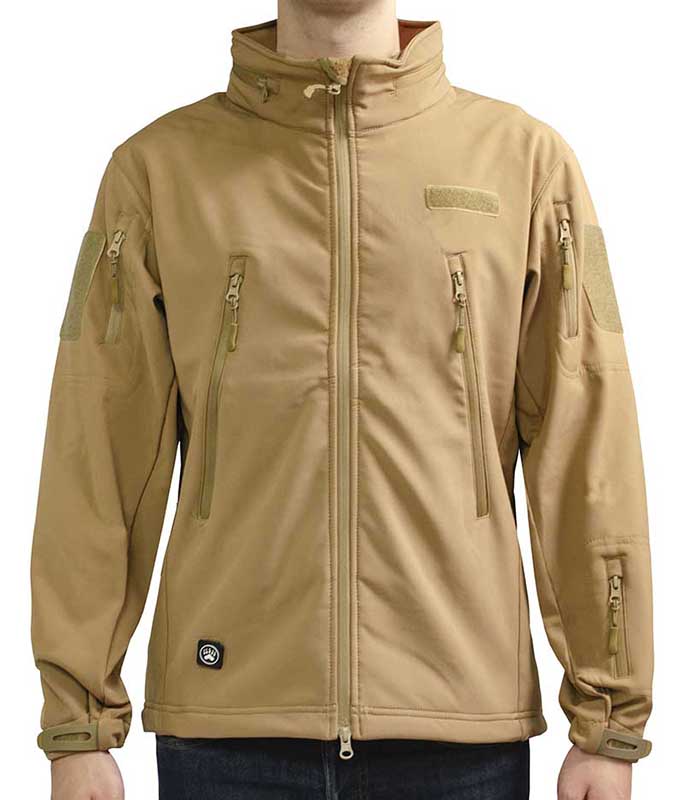 Chamarra Moderna Chaqueta Hombre Cafe Tactica