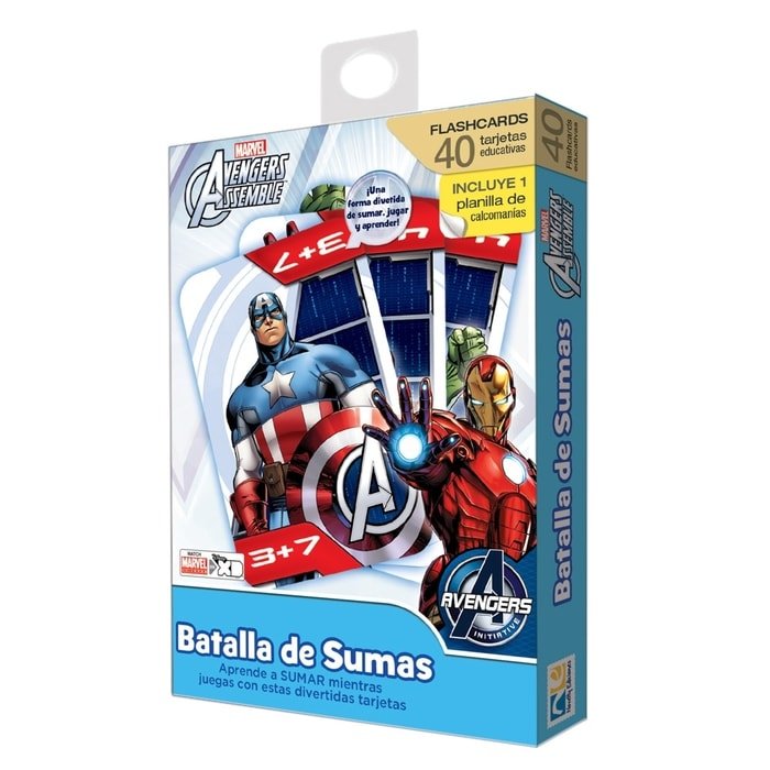 Flash Cards Guerra De Sumas Avengers Assamble
