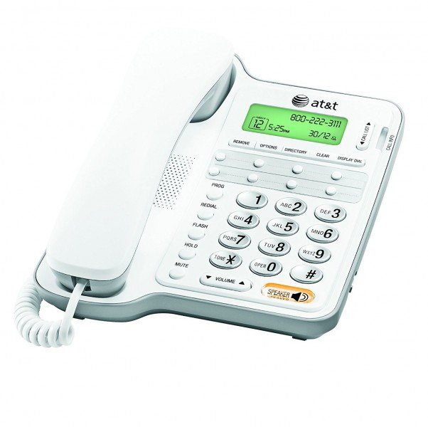 AT&T CL2909WH TELEFONO ALAMBRICO, ALTAVOZ, PANTALLA LCD, BLANCO