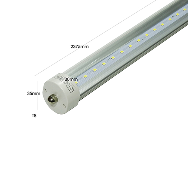 Tubo Led 240cm, Lumistar, LET8-40W-65K-T T8/6500K/40W/85-265v/FA8/Transparente