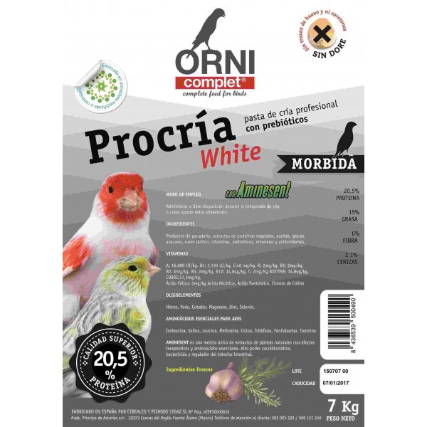 Pasta De Cria White Morbida 7Kg Marca Legazin