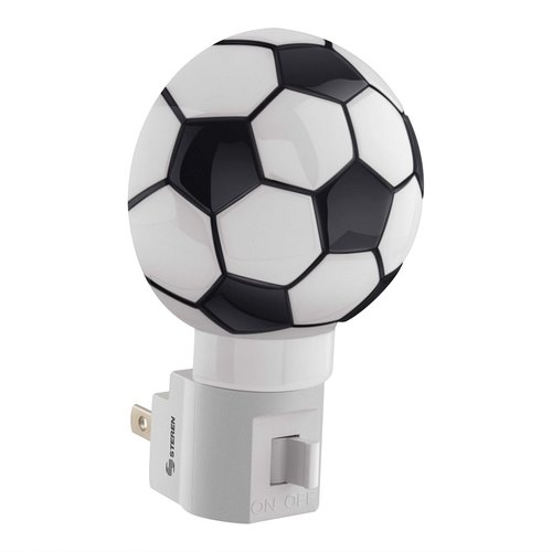 Mini lámpara LED de noche para niños, con switch en forma de balón de soccer