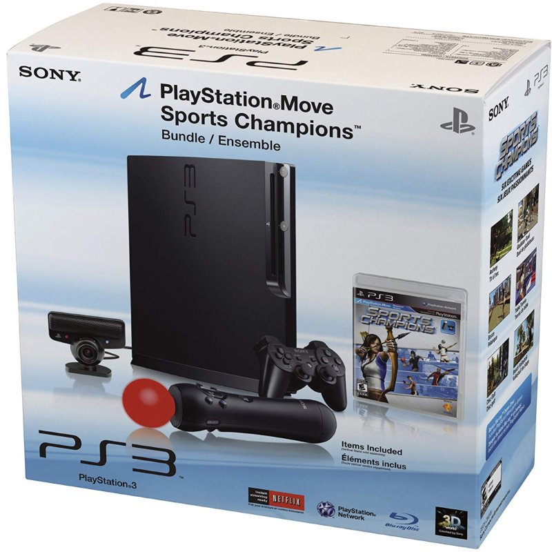 Kit consola,  playstation, Sony, move 250GB,  con 2 juegos, KITPS3+MOVE