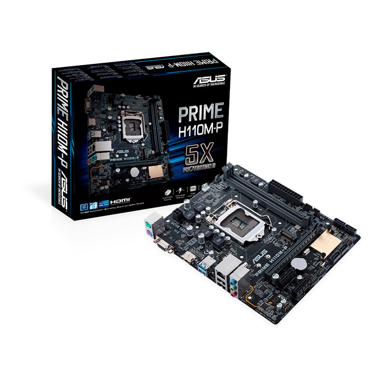 TARJETA MADRE ASUS MICRO ATX PRIME H110M-P, S-1151, INTEL H110, HDMI, 32GB DDR4