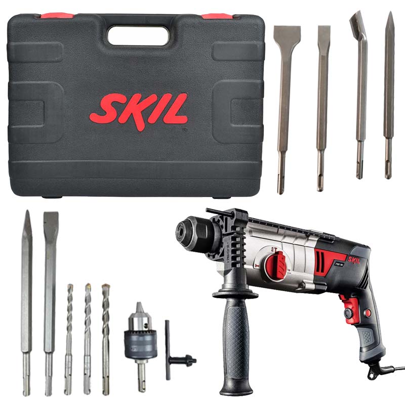 Taladro Rotomartillo Cincelador Skil+Cinceles SDS Plus OBI