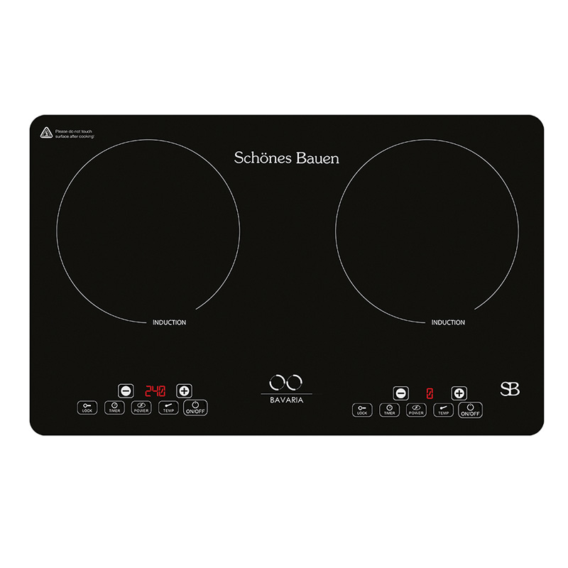Schones Bauen Parrilla de Induccion Bavaria 2 Quemadores 120V