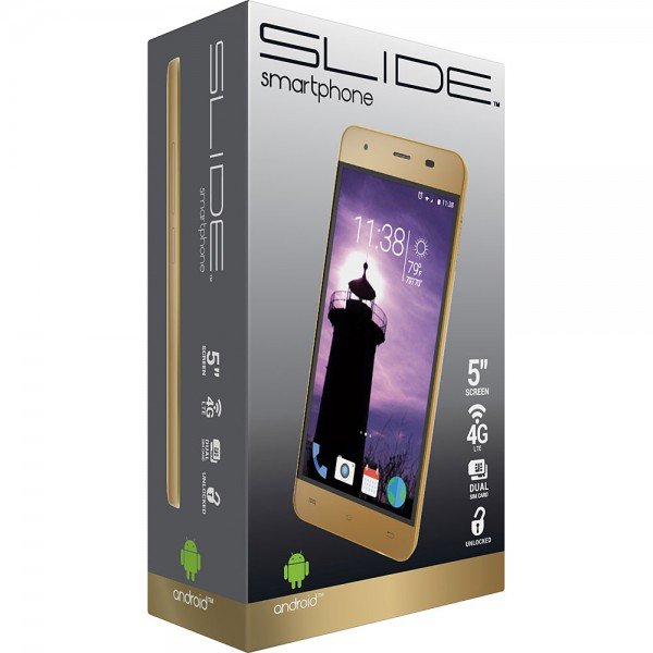 SLIDE SP5034GD SMARTPHONE,5.0",3G, DORADO