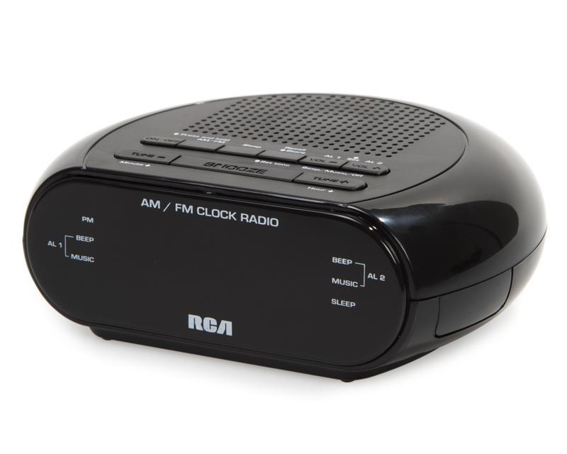RCA RC205 RADIO, RELOJ Y DESPERTADOR, NEGRO