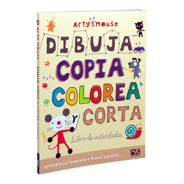 Libro Arty Mouse Dibuja, Copia, Colorea y Corta - Novelty