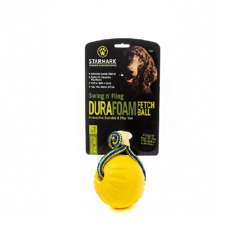 Pelota Perro Con Cuerda Durafoam Fetch Ball 10 cm Starmark