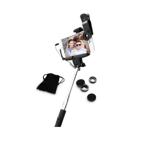 Kit Palo Selfie Stick Con Lentes Fotogr?ficos Mobo