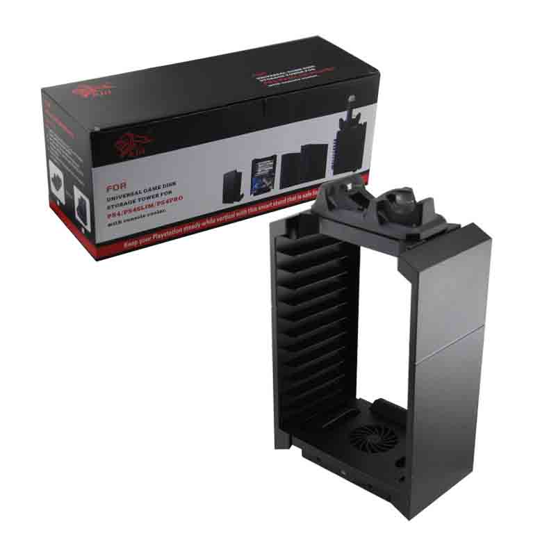 Ps4 Base Enfriadora Organizador De Discos Para Playstation 4 / Slim / Pro (Organiza Discos)