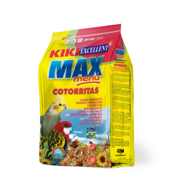 Kiki Max Menu Cotorritas 1 Kg.