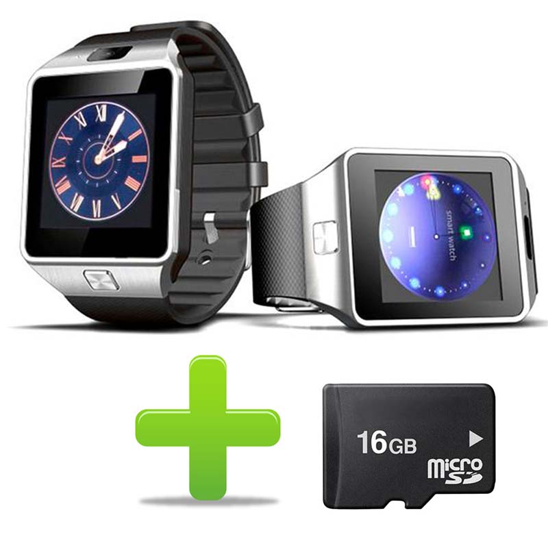 Redlemon Smartwatch Reloj Inteligente con Cámara y Chip SIM, Micro SD DZ09 con memoria de 16GB