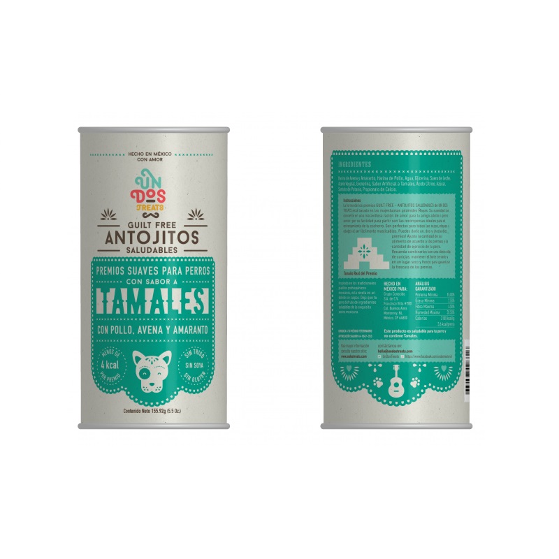 Premio Natural Perro Guilt Free Antojito Tamales Udt