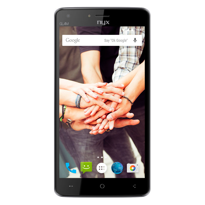 Celular NYX MOBILE 3-G GLAM Color GRIS Telcel 