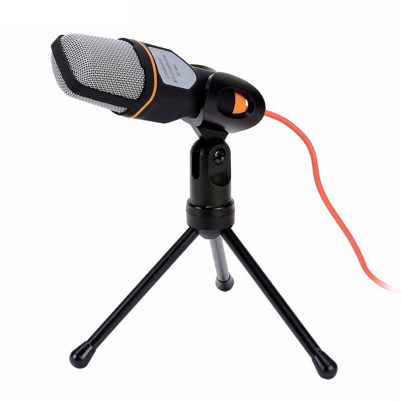 Microfono Condensador Plug Semiprofesional Con Mini Tripie BYTESHOP