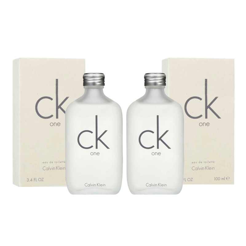 Paquete 2 Perfumes CK One Unisex de Calvin Klein 100ML