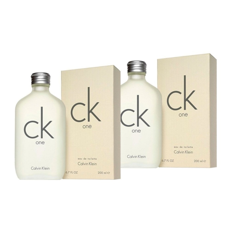 Paquete 2 Perfumes CK One Unisex de Calvin Klein 200ML
