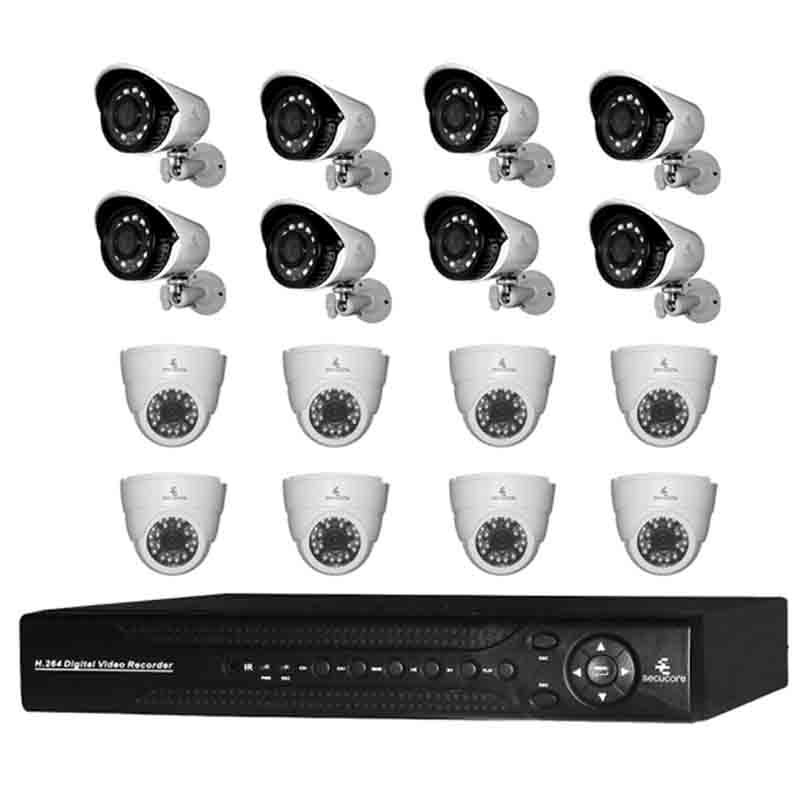 Kit Cctv Video Vigilancia 16 Cámaras Ahd Alta Definición 720p Dvr Seguridad Circuito Cerrado