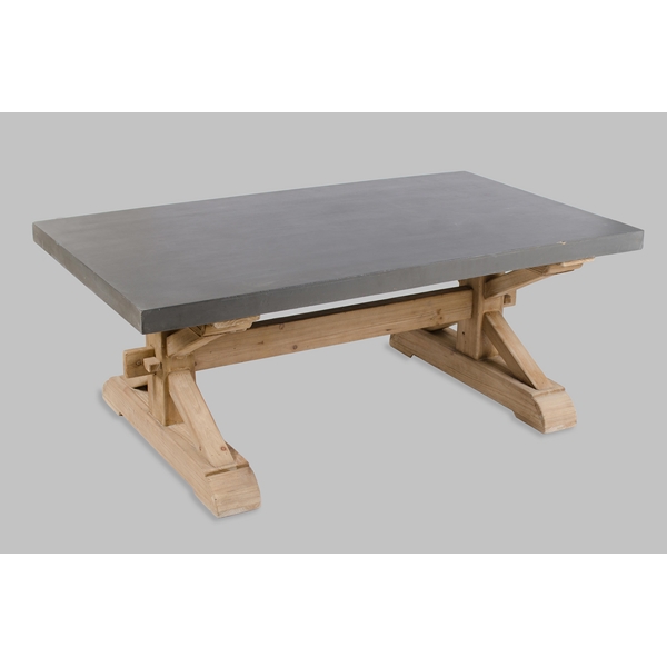 Mesa Coffe Table Gris  Natural/Concreto - Kessa