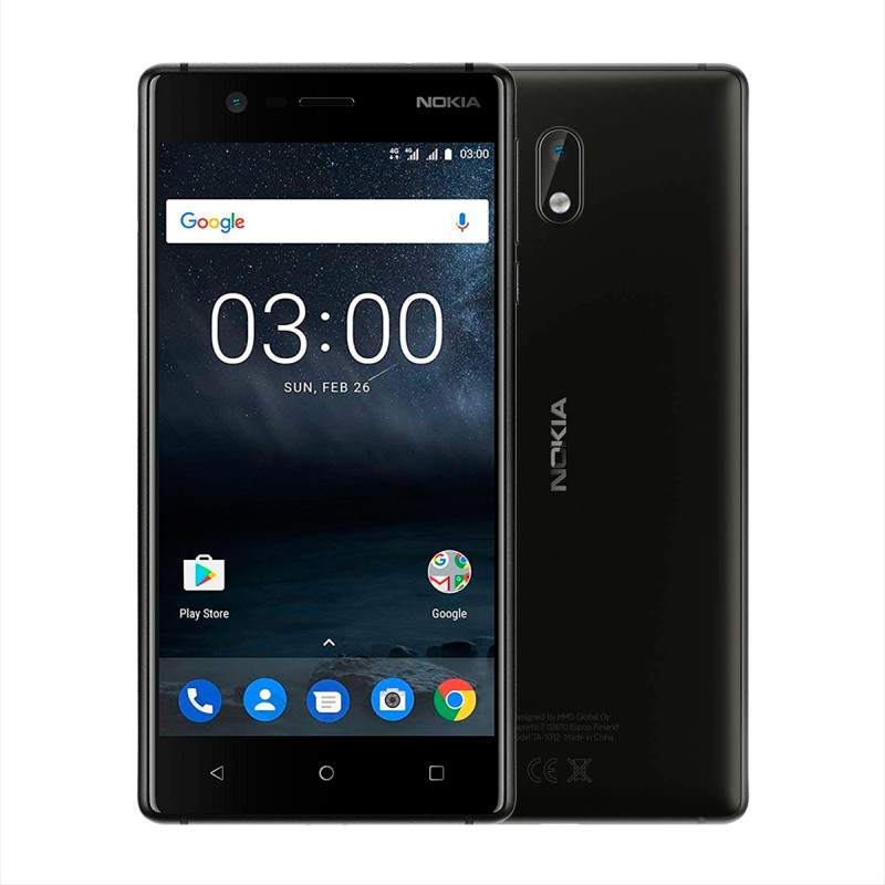 Étui Folio Slim Flip Noir Pour Nokia 3 - CP-303 - Protection Et Style - 2