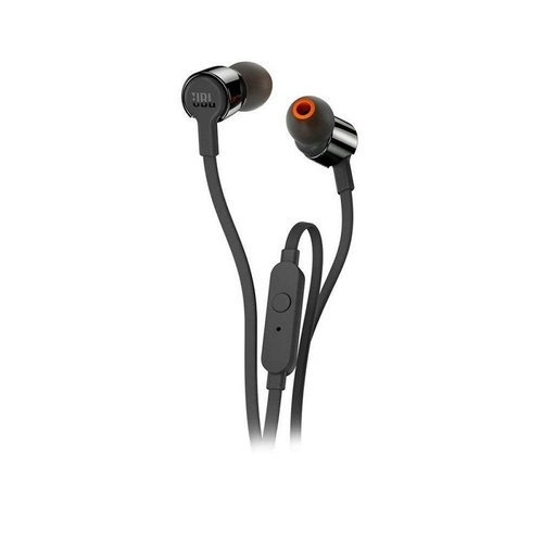Audifonos Jbl T210 In-ear Pure Bass Metalico Manos Libres Negro