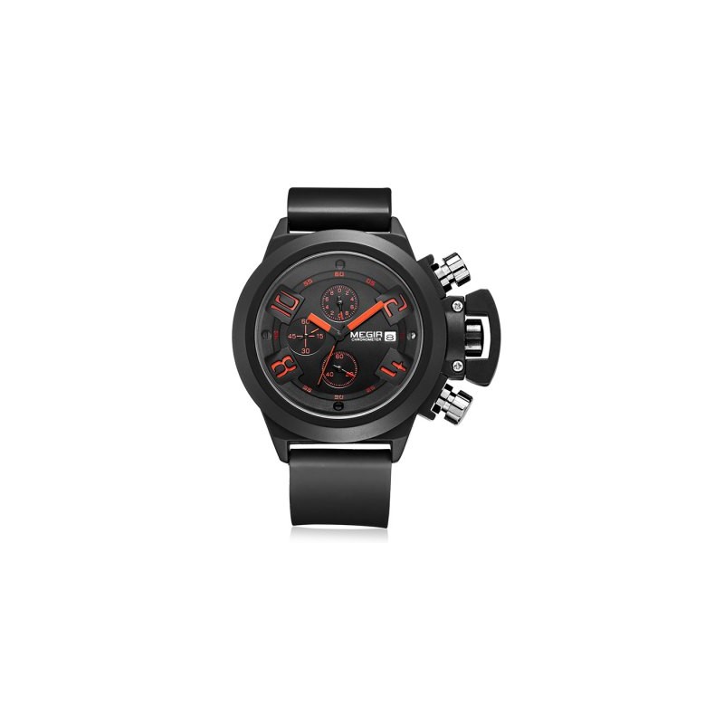 Reloj Deportivo Moderno Megir Cronometro Fechador Metalico BYTESHOP