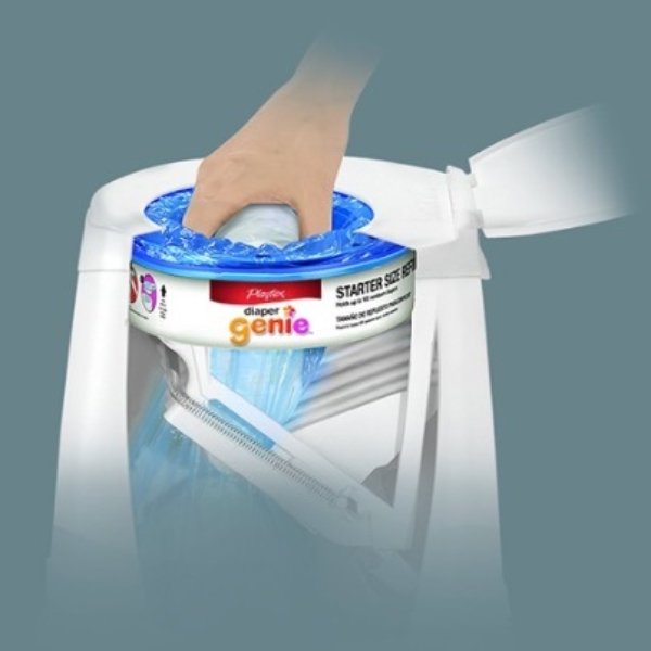 Paquete de bolsas para pañales Diaper Genie Expression con 6 repuestos Essential Playtex