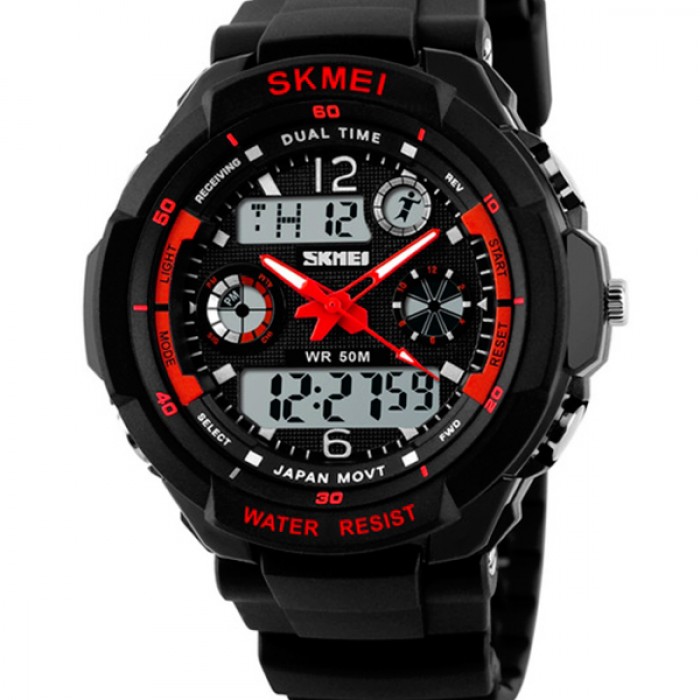 Reloj Skmei S Shock Color Rojo Contra Agua Sumergible 50 Metros BYTESHOP