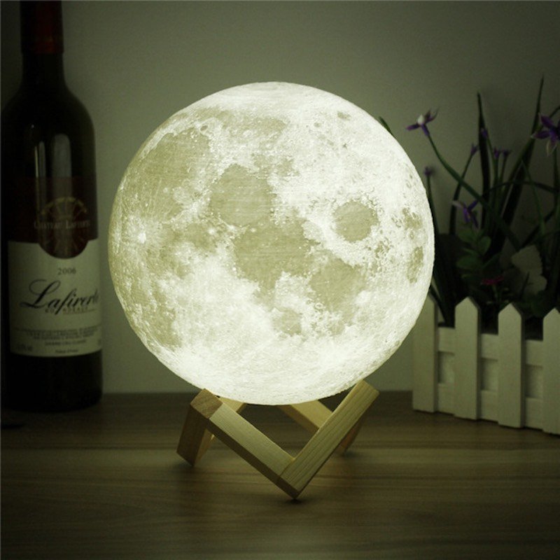 Lámpara Lunar Touch-Luz LED recargable 15CM