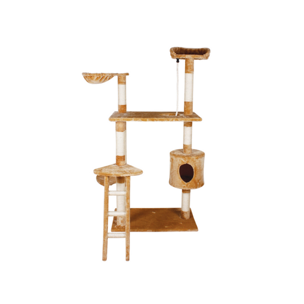 Fancy Pets Mueble Para Gato Con Casa Y Escalera 158 Cm