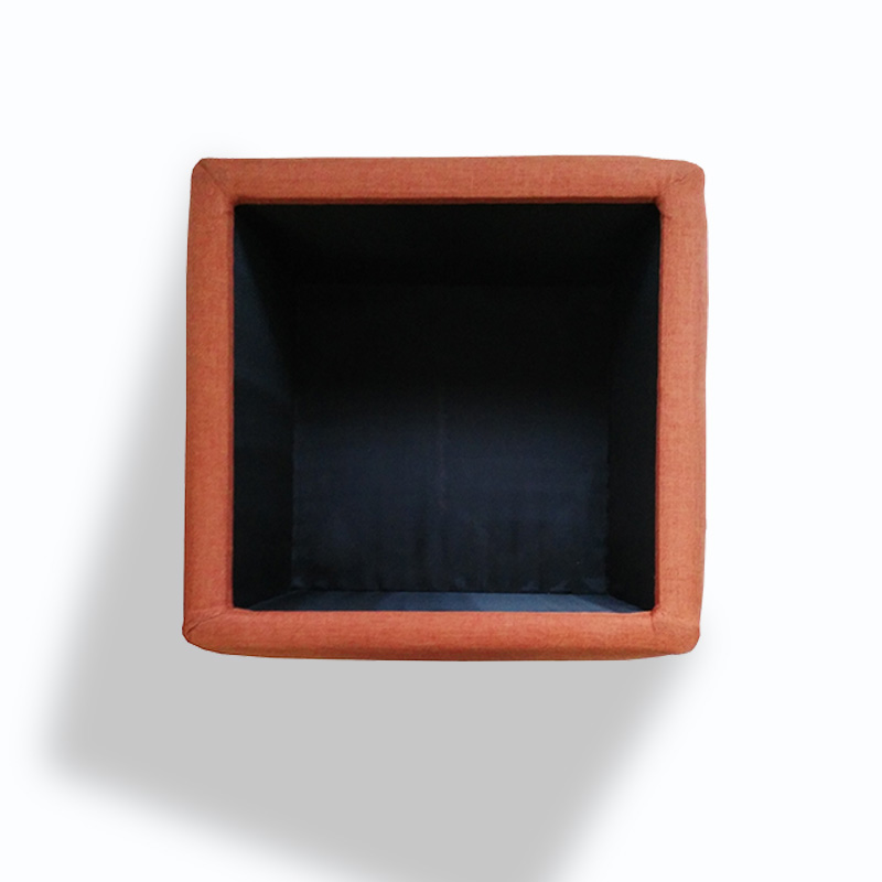 Taburete Cubo Naranja vivo Café Maderian // ENTREGA A CDMX Y ZONA METROPOLITANA.