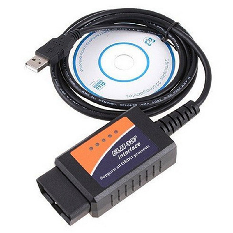 Escaner Automotriz Elm327 Interfaz Usb Obd2 Software Omm BYTESHOP