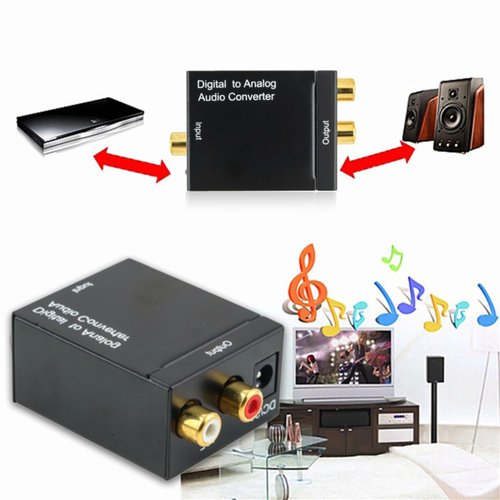 Convertidor Audio Digital Toslink Rca + Regalo Cable Óptico BYTESHOP