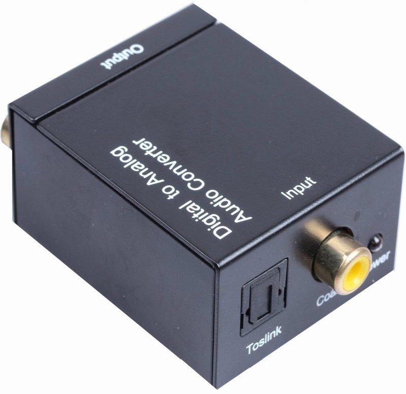 Convertidor Audio Digital Toslink Rca + Regalo Cable Óptico BYTESHOP