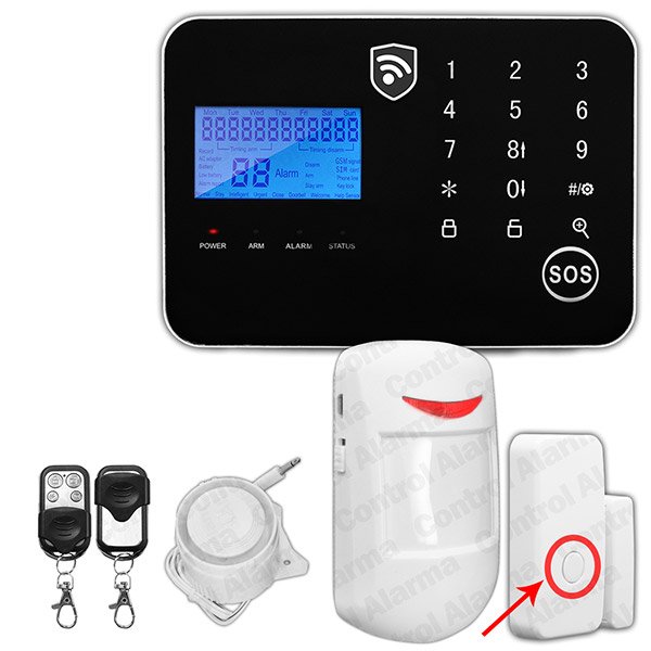 Alarma Dual Pstn Gsm Touch Vigilancia Inalambrica Seguridad Casa 2s
