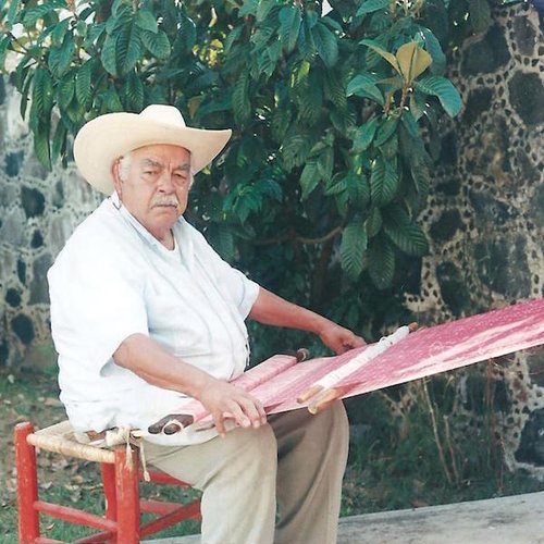 Gabán Artesanal Mexicano De Rebozo y Bordado Tipo Red
